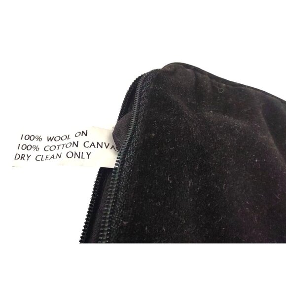 Dachshund Needlepoint Zip Pouch 100% Wool On 100% Cotton Canvas - Picture 6 of 12